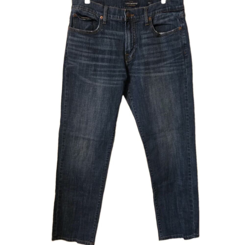 Lucky Brand Men's Jeans Size 34 x 32 221 Straight Blue Denim